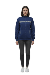 WOMENS PARIS STRIPED ZIPPER